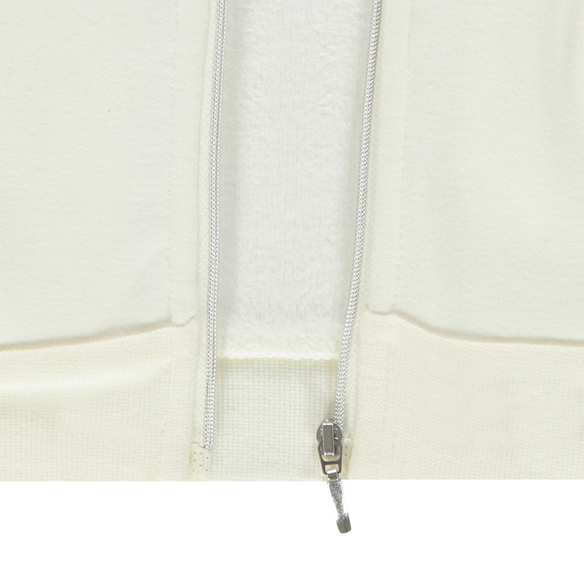 Ζακέτα με κουκούλα από φανέλα με επένδυση φλις  