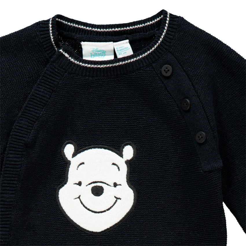 Combinaison en tricot motif Winnie L'Ourson Disney 