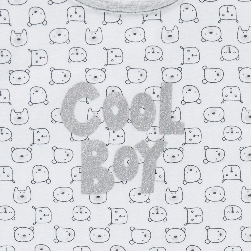 Φορμάκι από ζέρσεϊ με κοντά μπατζάκια και τυπωμένο μήνυμα 