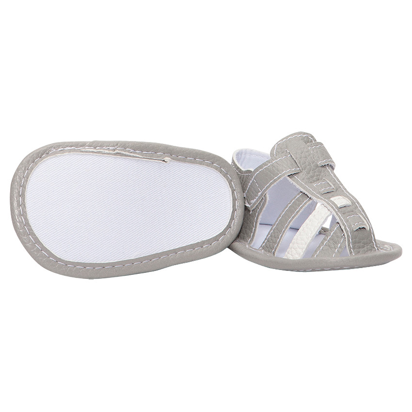 Σανδάλια με όψη δέρματος και άνοιγμα με αυτοκόλλητο velcro 