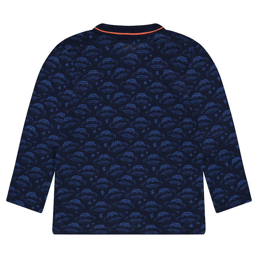 Μακρυμάνικο πόλο με ιπτάμενους δίσκους σε όλη την επιφάνεια 