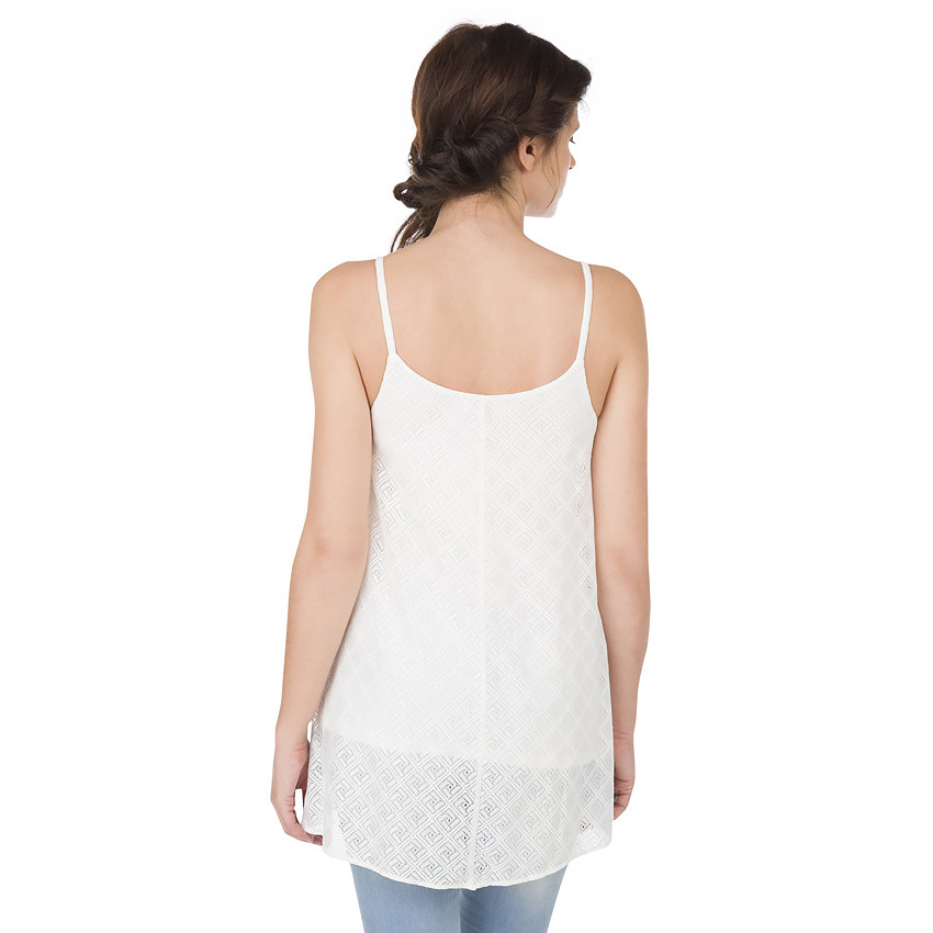 Αμάνικο εγκυμοσύνης από κρεπ ύφασμα σε ζακάρ μοτίβο 