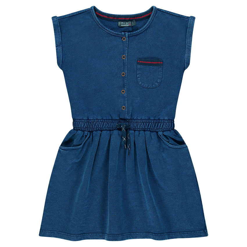 Παιδικά - Κοντομάνικο φόρεμα από slub φανέλα  