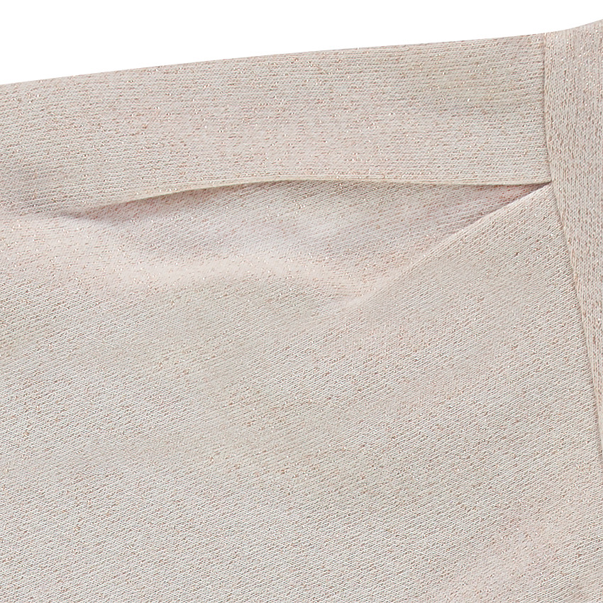 Παιδικά - Φούτερ από φανέλα μελανζέ με μεταλλιζέ ίνες και κεντημένο μοτίβο 