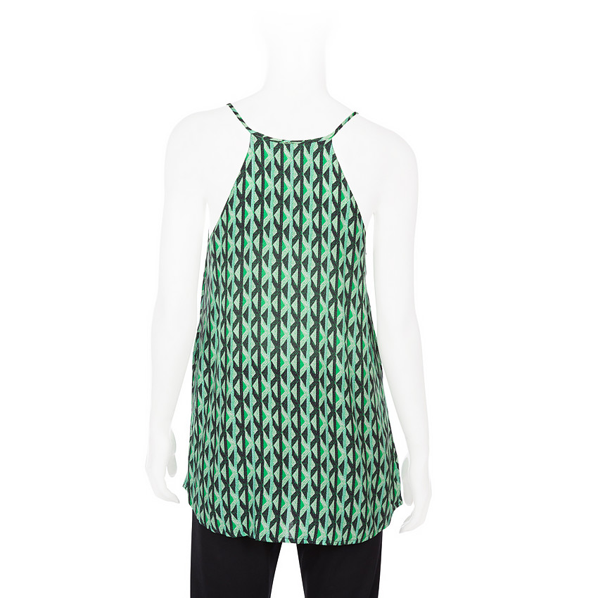 Τοπ εγκυμοσύνης με λεπτές τιράντες και γεωμετρικό μοτίβο 