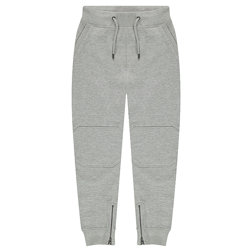 Παιδικά - Χαμηλοκάβαλο παντελόνι φόρμας από φανέλα με φερμουάρ 