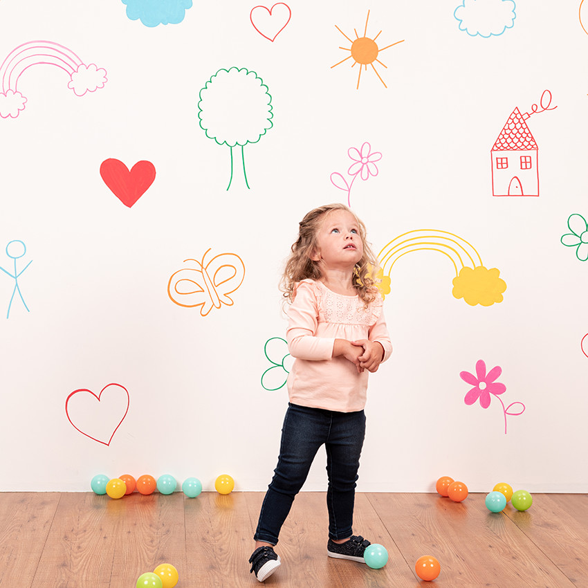 T-shirt manches longues à broderie anglaise et volants 