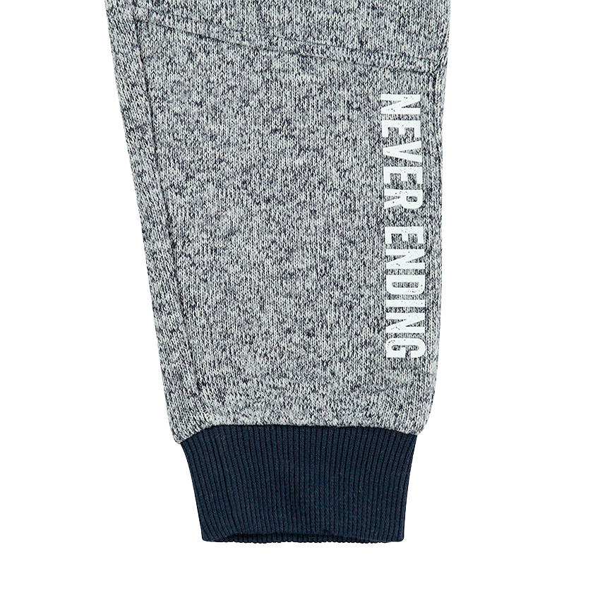 Παντελόνι φόρμας από φανέλα με φερμουάρ και ραφές στις τσέπες 