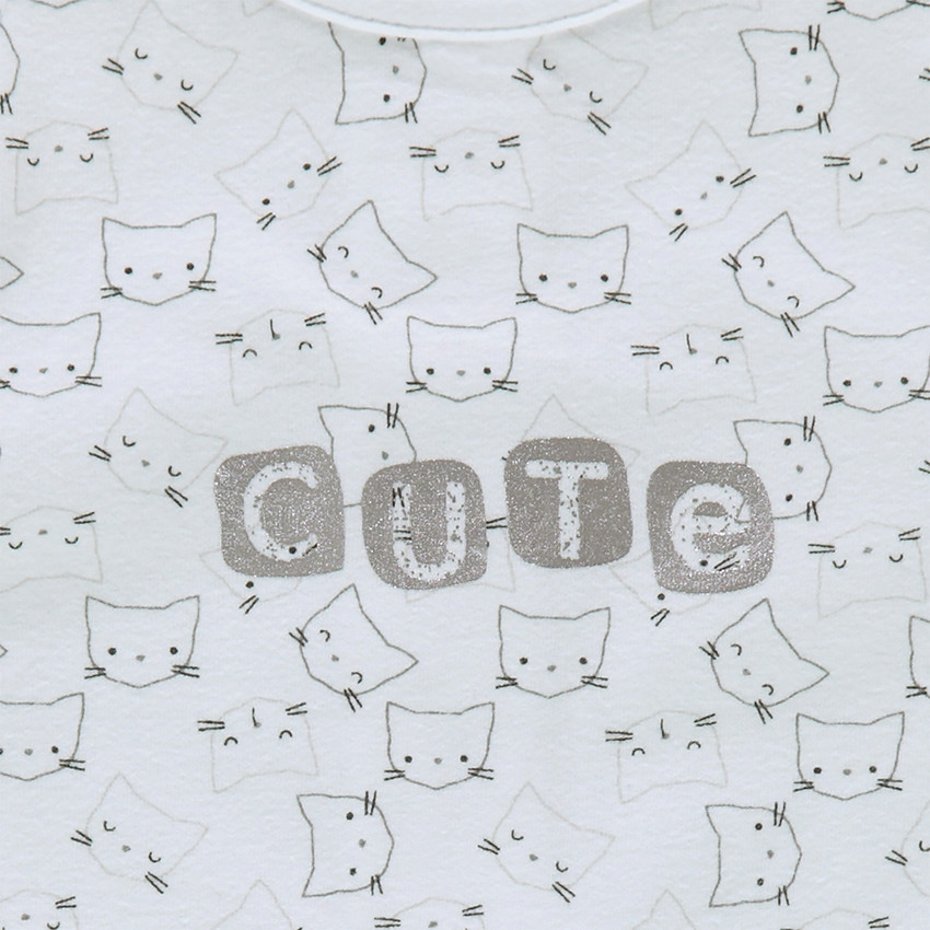 Ολόσωμο φορμάκι με κοντά μπατζάκια και τυπωμένο μήνυμα 