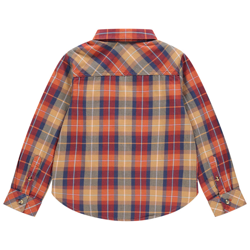 Chemise manches longues en flanelle à carreaux 