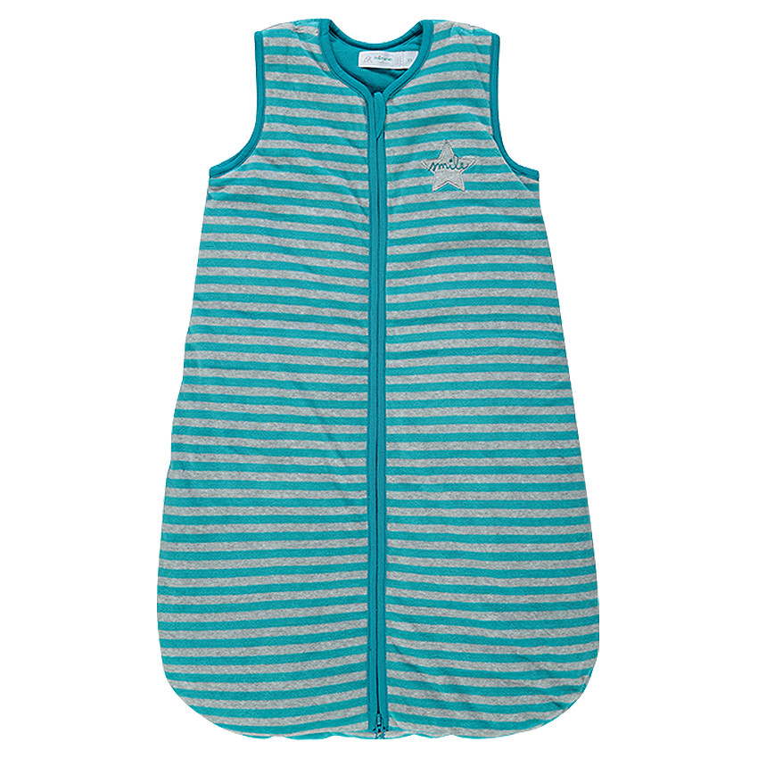 Αμάνικος υπνόσακος ριγέ με κέντημα 