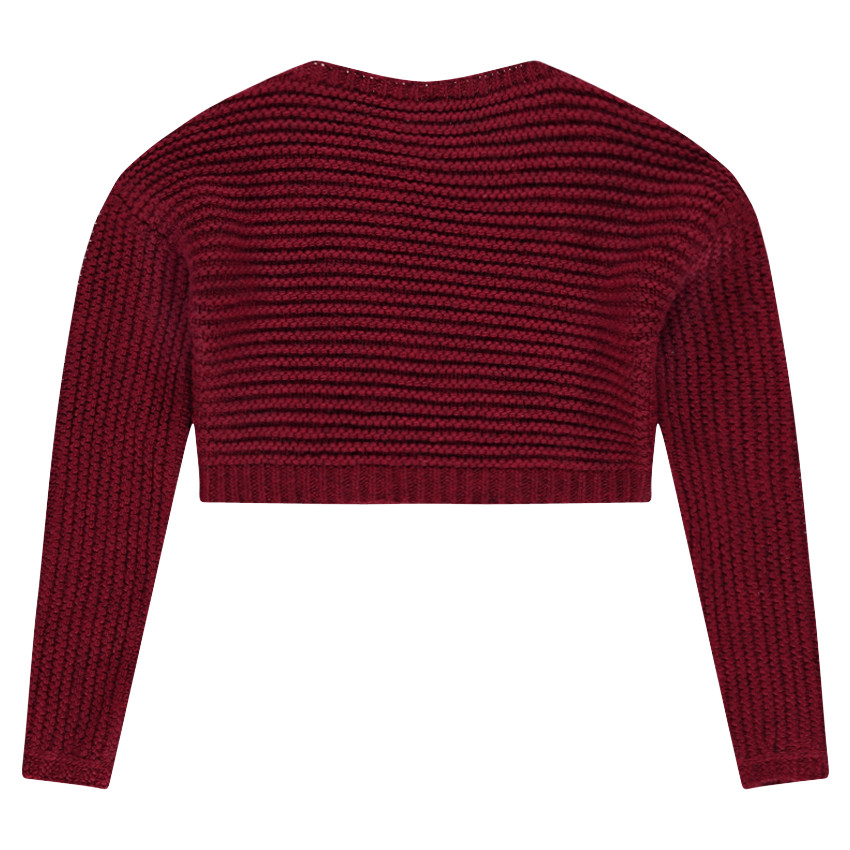 Παιδικά - Κοντό πουλόβερ σε χοντρή πλέξη 