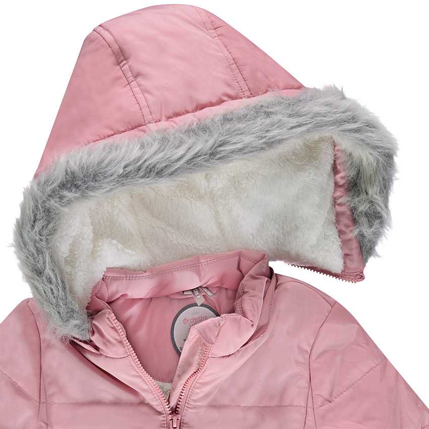 Παρκά καπιτονέ με αφαιρούμενη κουκούλα και επένδυση από sherpa 