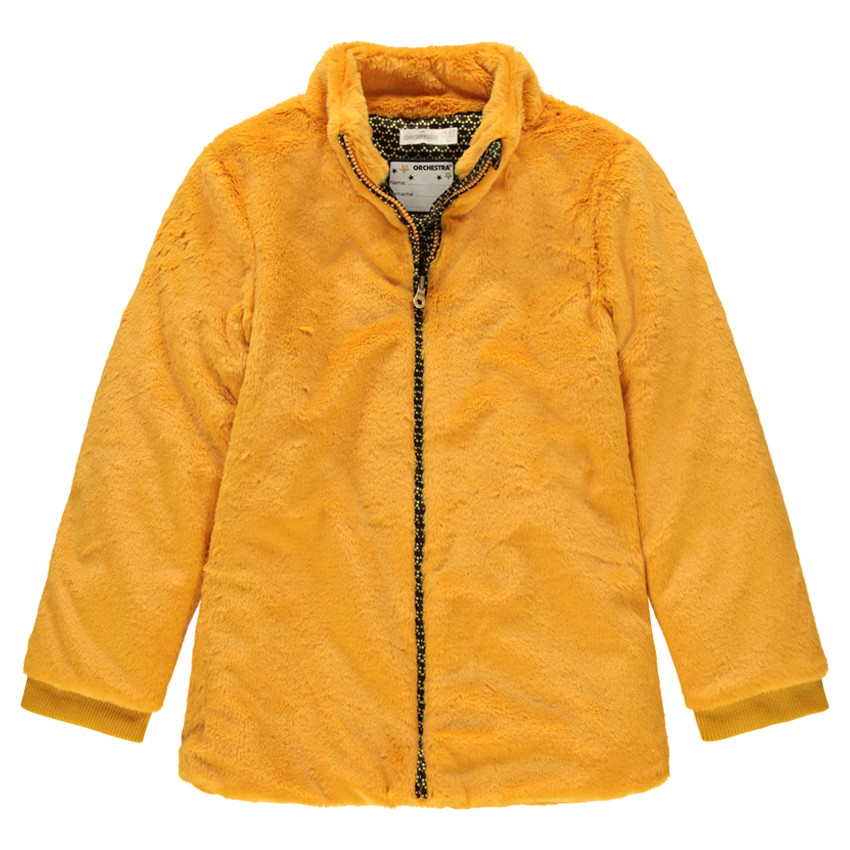 Παιδικά - Τζάκετ από συνθετικό δέρμα με σατινέ εμπριμέ επένδυση 