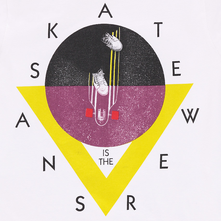 Μακρυμάνικη μπλούζα από μονόχρωμο ζέρσεϊ με διακοσμητική στάμπα 