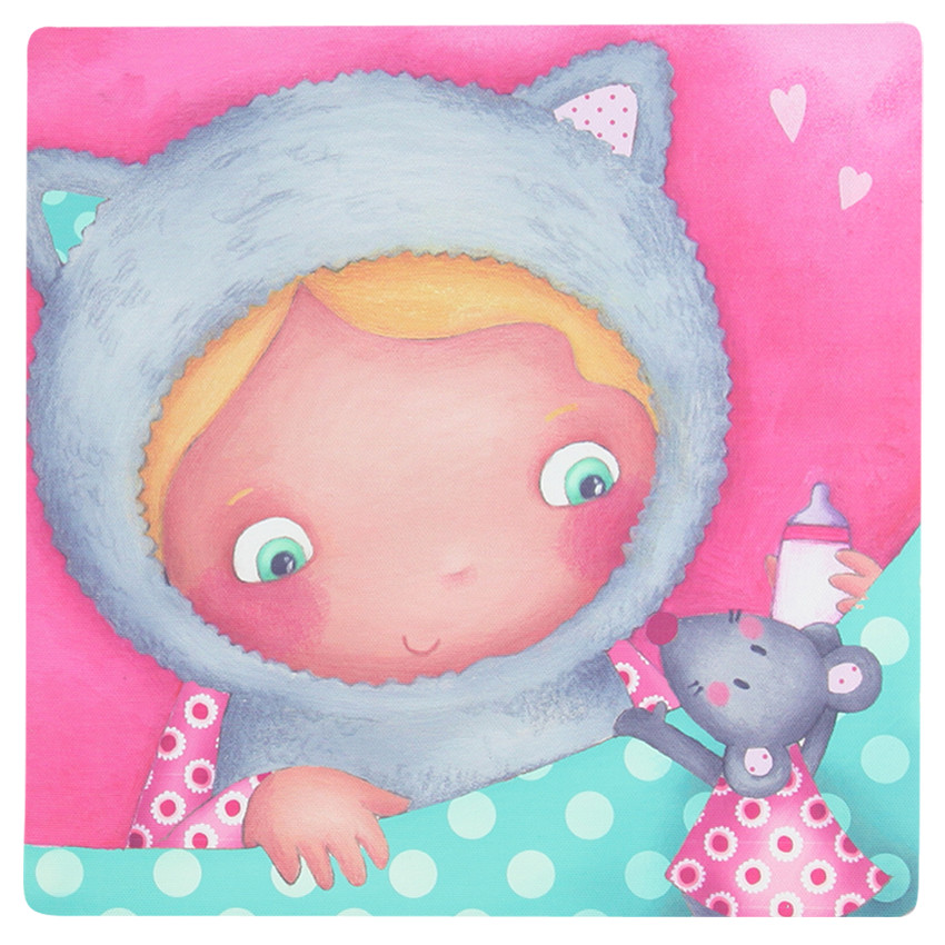 Cadre avec personnages imprimés  