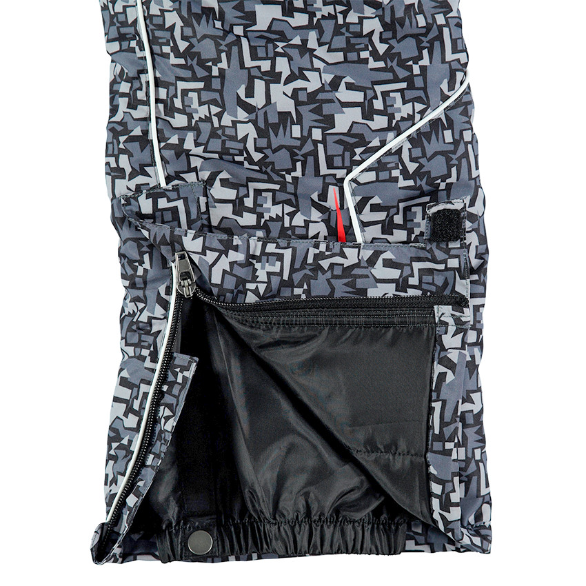 Παιδικά - Παντελόνι του σκι με αφαιρούμενες τιράντες και γεωμετρικό μοτίβο 