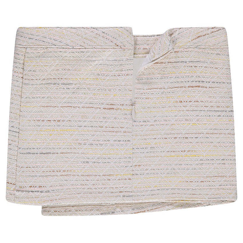 Βαμβακερή φούστα φάκελος με όψη τουίντ και κεντημένη πεταλούδα 