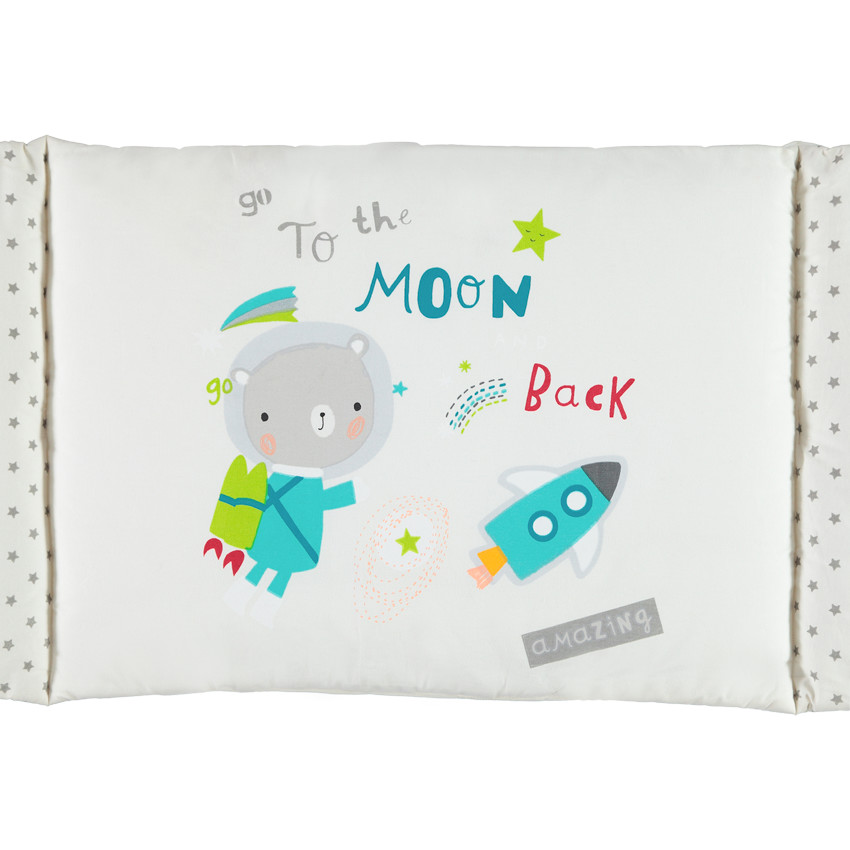 Tour de lit 3 pans à nouer motif animal 