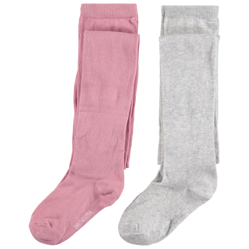 Σετ 2 μονόχρωμα χοντρά καλσόν 