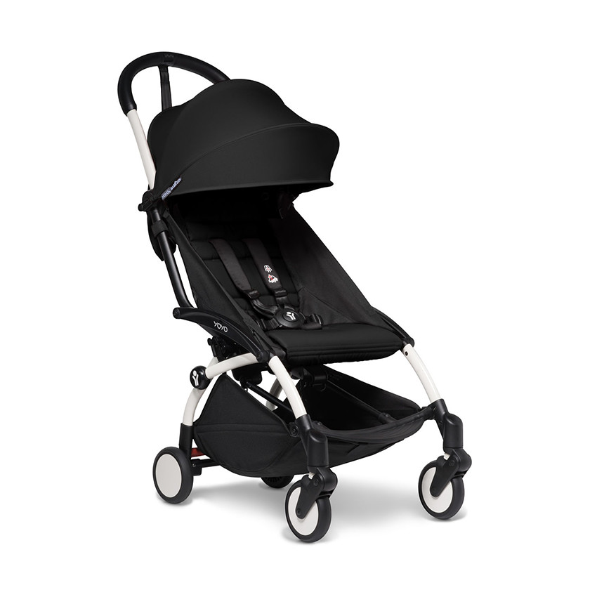 Poussette YOYO² 6+ châssis blanc - Noir 