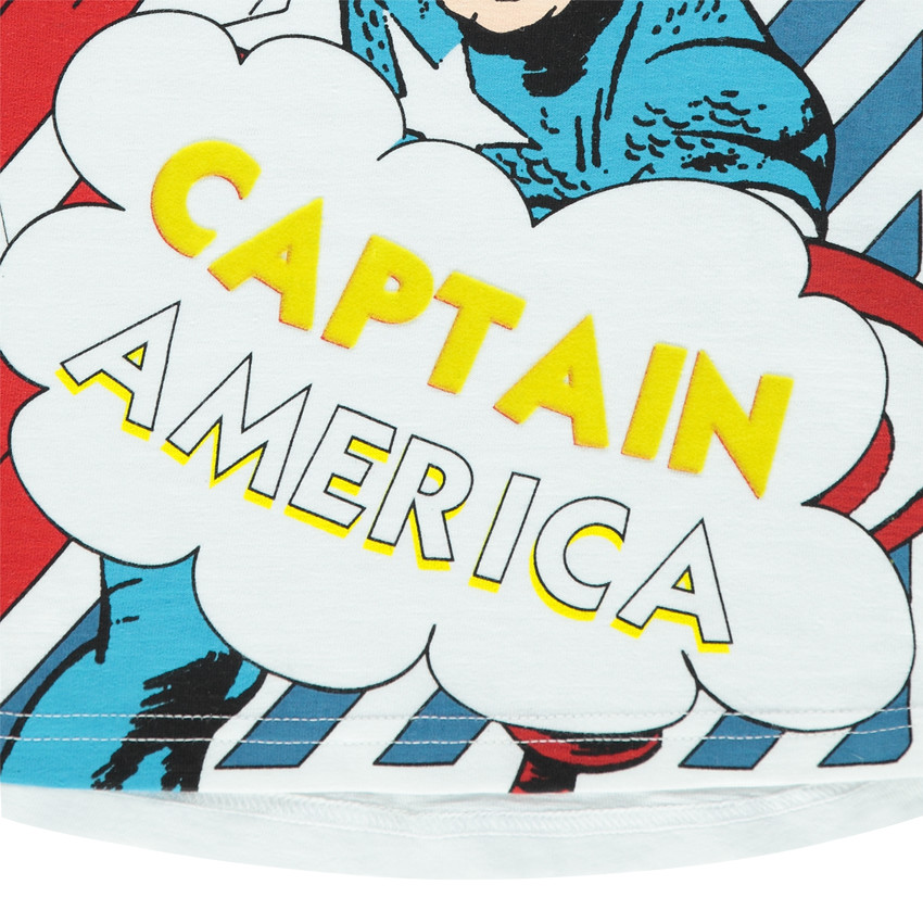 Κοντομάνικο slub με τύπωμα Marvel Captain America 