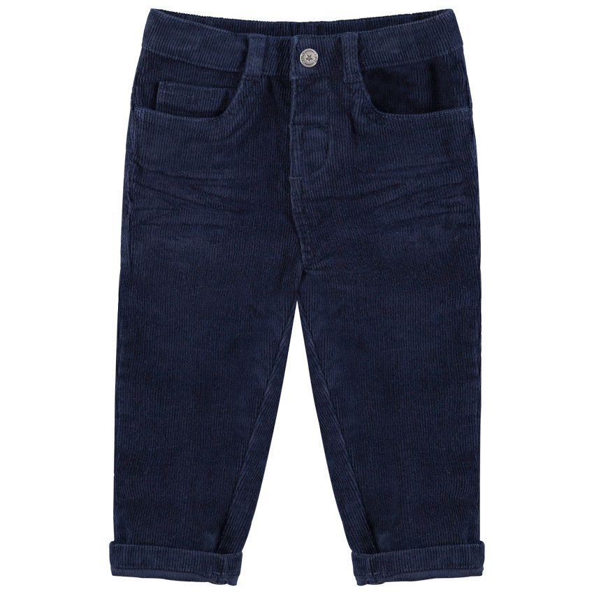 Παντελόνι από βελούδο κοτλέ με τσέπες 