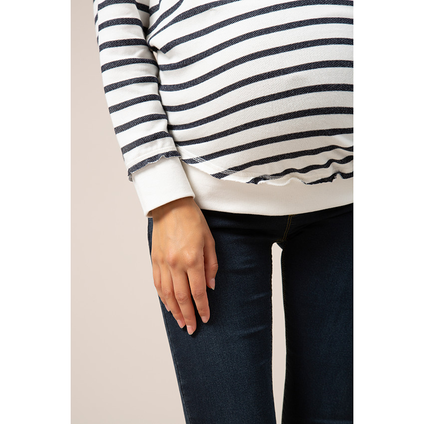 Φούτερ εγκυμοσύνης σε στυλ μαρινιέρας 