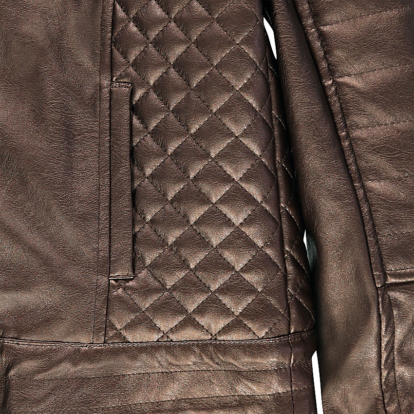 Παιδικά - Μπουφάν σε απομίμηση δέρματος με μεταλλιζέ εφέ 