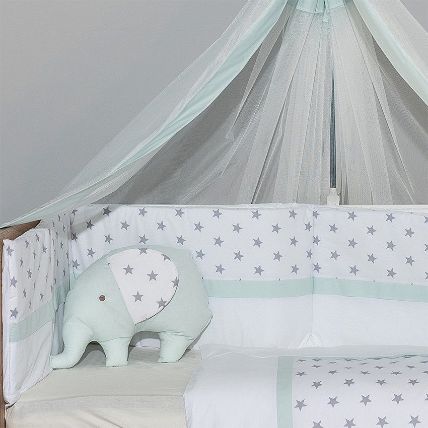  Σετ προίκας 9τμχ 70*140 elephant μέντα  