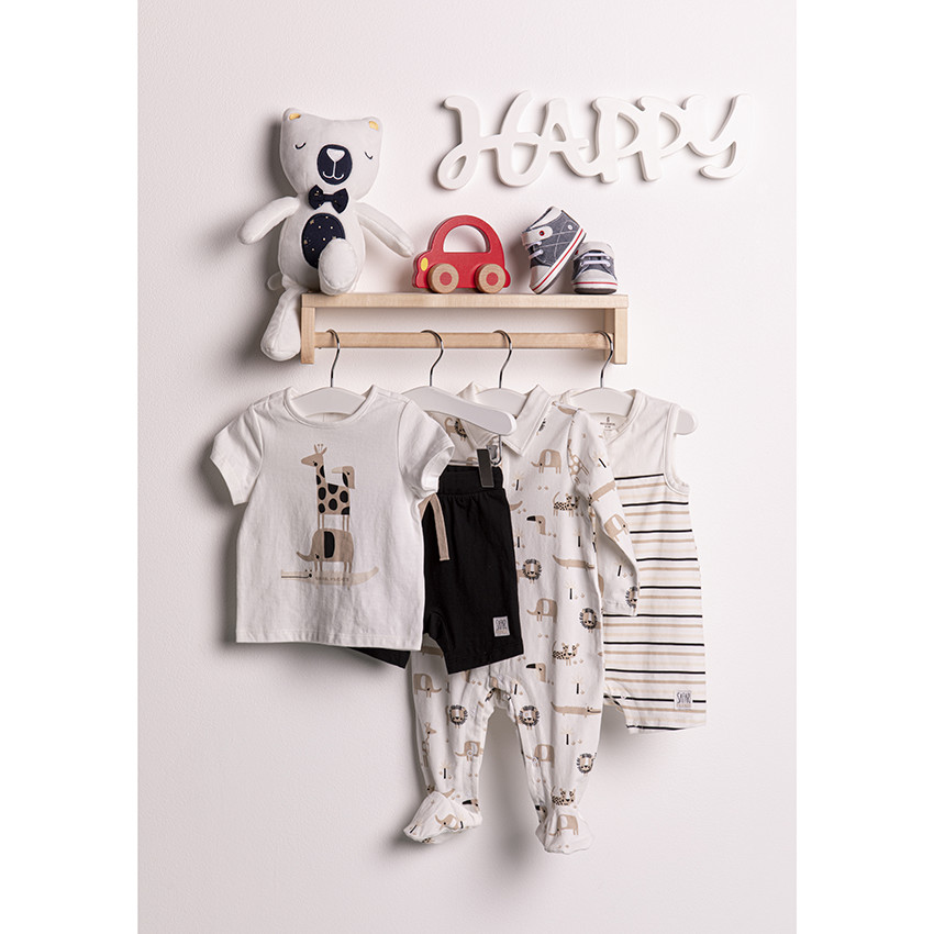 Φορμάκι ύπνου από βιολογικό βαμβάκι με εμπριμέ μοτίβο ζωάκια της ζούγκλας 