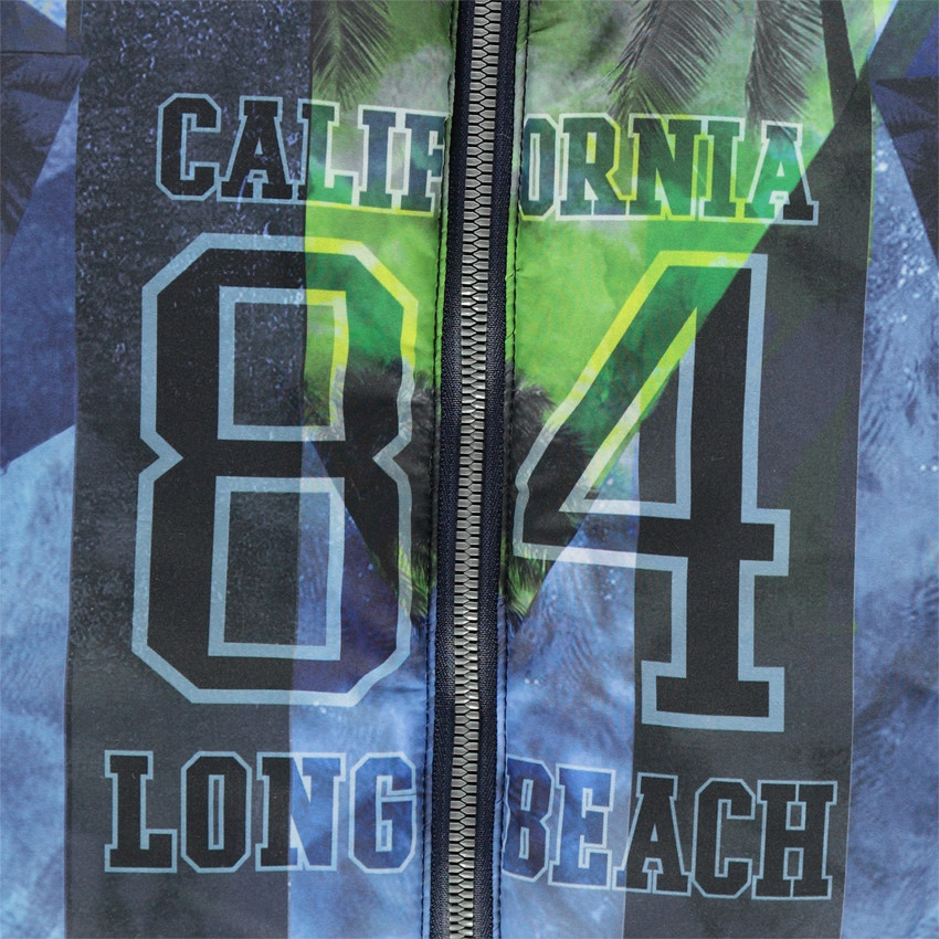 Παιδικά - Ελαφρύ καπιτονέ μπουφάν με στάμπα σε όλη την επιφάνεια 