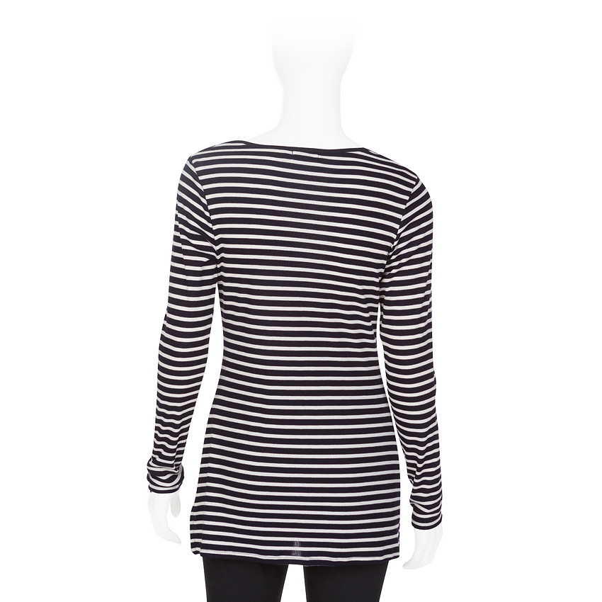 Ριγέ μακρυμάνικη τουνίκ εγκυμοσύνης. 