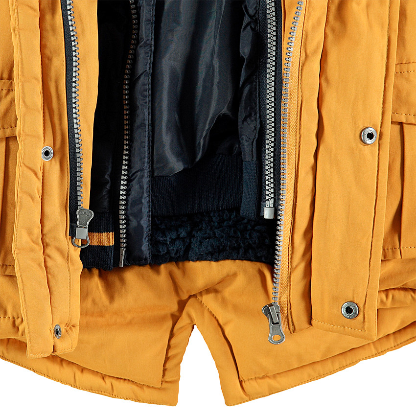 Παρκά 2 σε 1 με εσωτερικό αφαιρούμενο ενσωματωμένο μπουφάν 