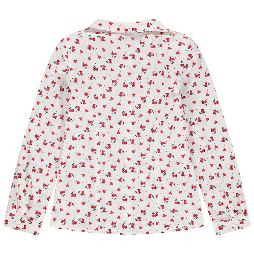 Πουκάμισο με καρδούλες σε όλη την επιφάνεια 