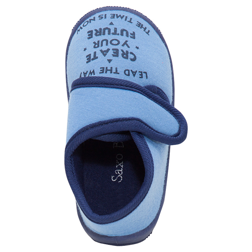 Ψηλά μονόχρωμα παντοφλάκια από ζέρσεϊ με αυτοκόλλητο βέλκρο 