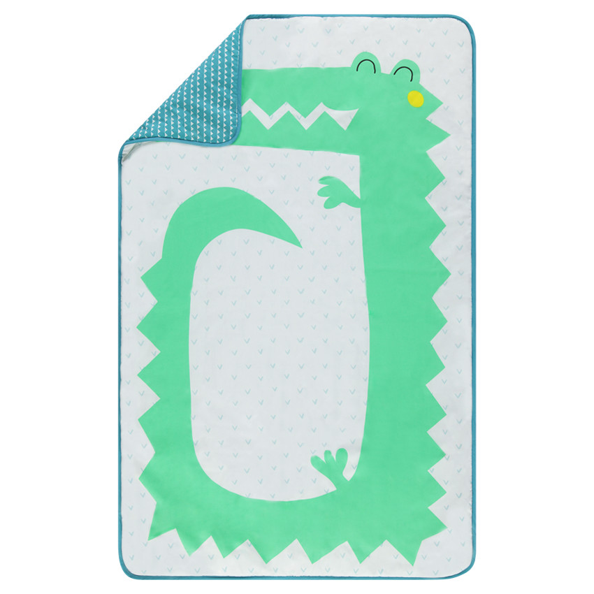 Πάπλωμα με ποπλίνα με σχέδιο κροκόδειλο 80 x 125 εκ 