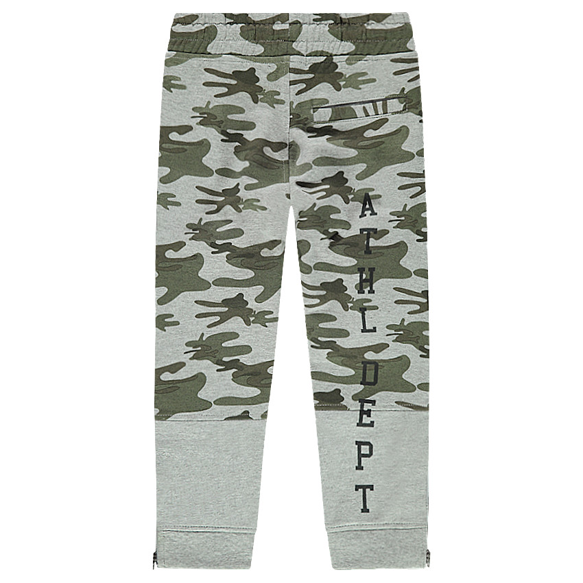 Παιδικά - Παντελόνι φόρεμας από δίχρωμη φανέλα με ραφές 