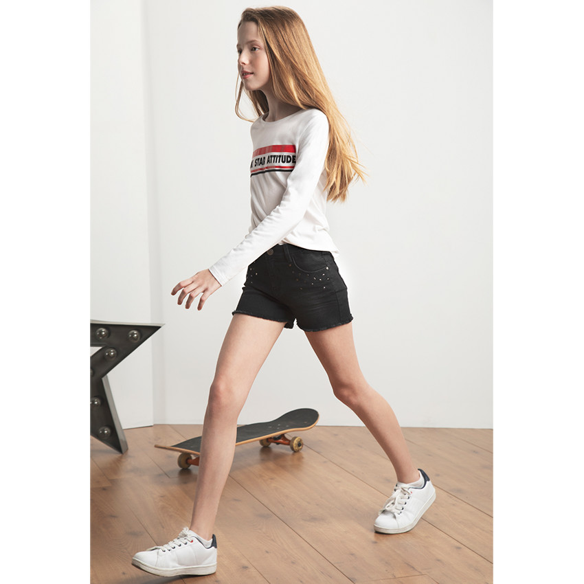 Παιδικά - Μακρυμάνικη μπλούζα από ζέρσεϊ με τυπωμένο μήνυμα 