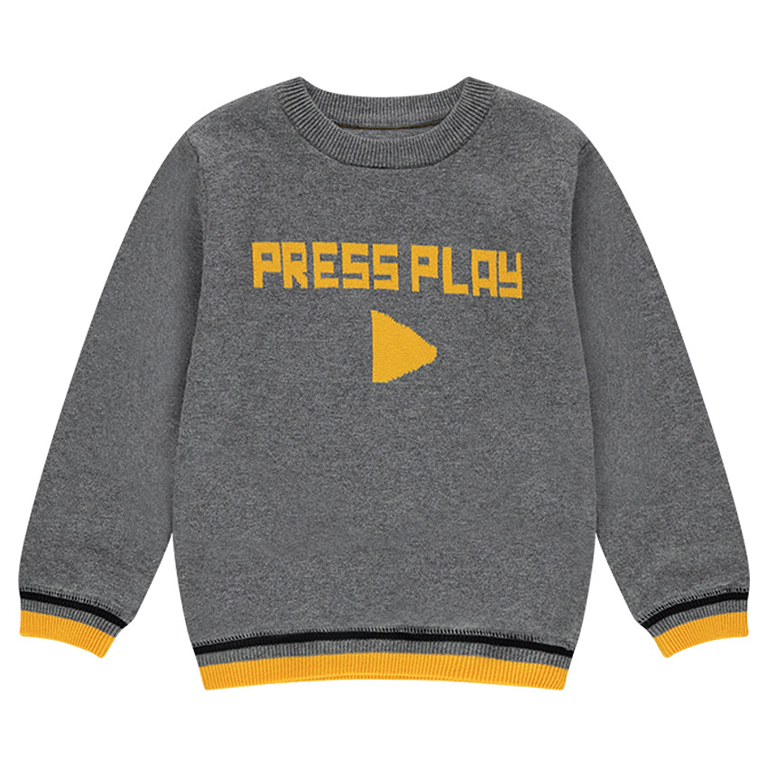 Λεπτό πλεκτό με ζακάρ μοτίβο 