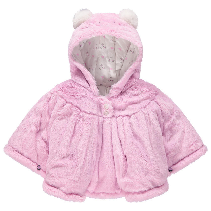 Ζακέτα από sherpa με κουκούλα και ζέρσεϊ επένδυση  