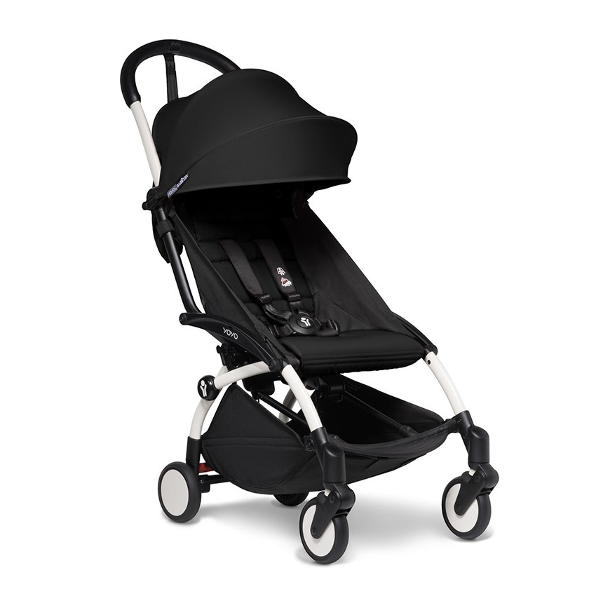 Poussette complète YOYO² nouveau pack 0+ et 6+ châssis blanc - Noir 