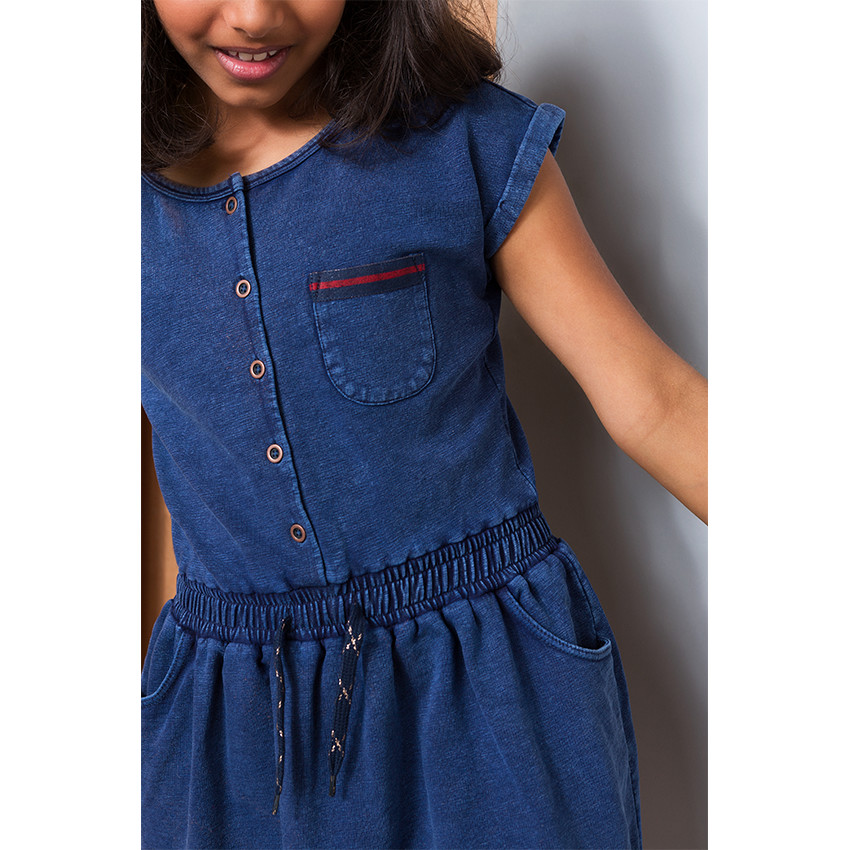 Παιδικά - Κοντομάνικο φόρεμα από slub φανέλα  