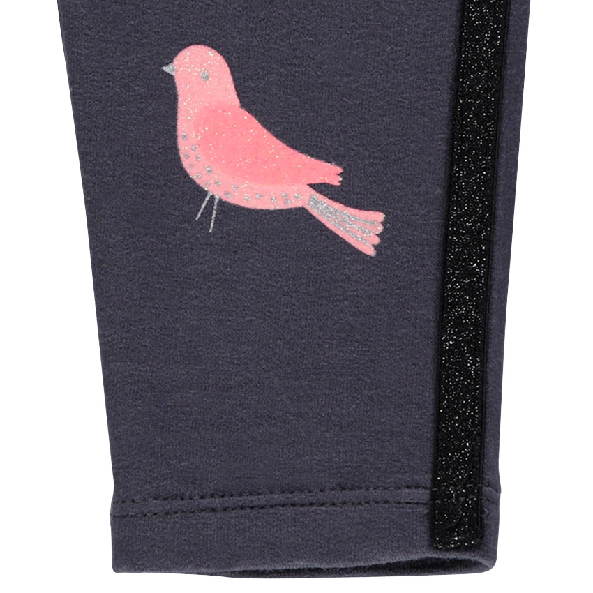 Κολάν με λωρίδες με παγιέτες και τυπωμένο λουλούδι 