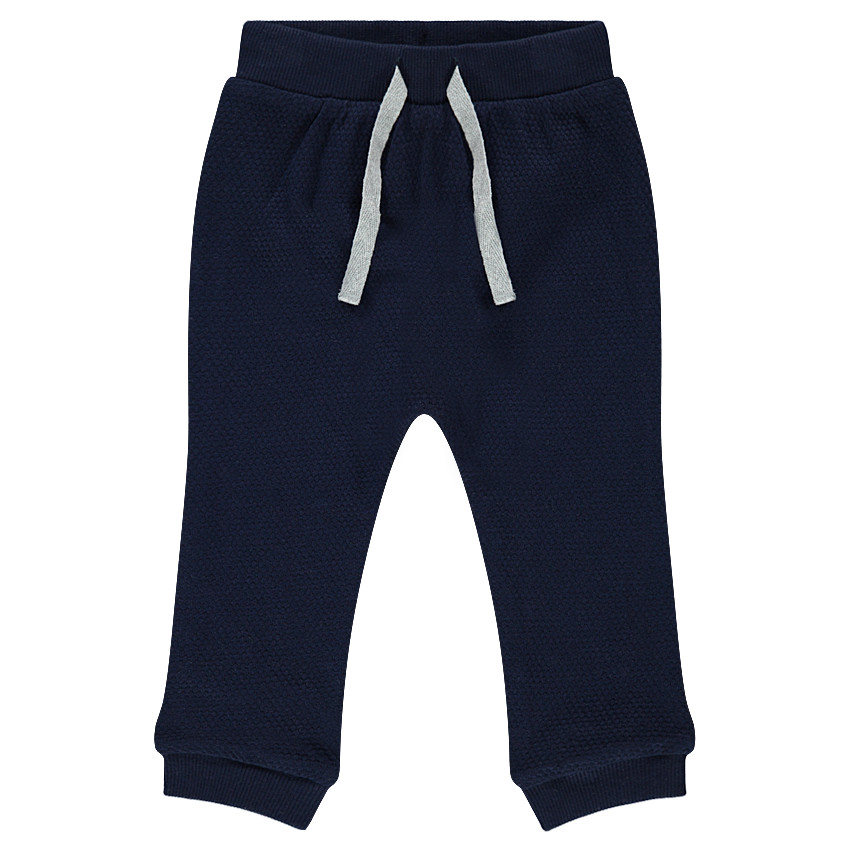 Φαντεζί παντελόνι φόρμας από φανέλα με ζέρσεϊ επένδυση 