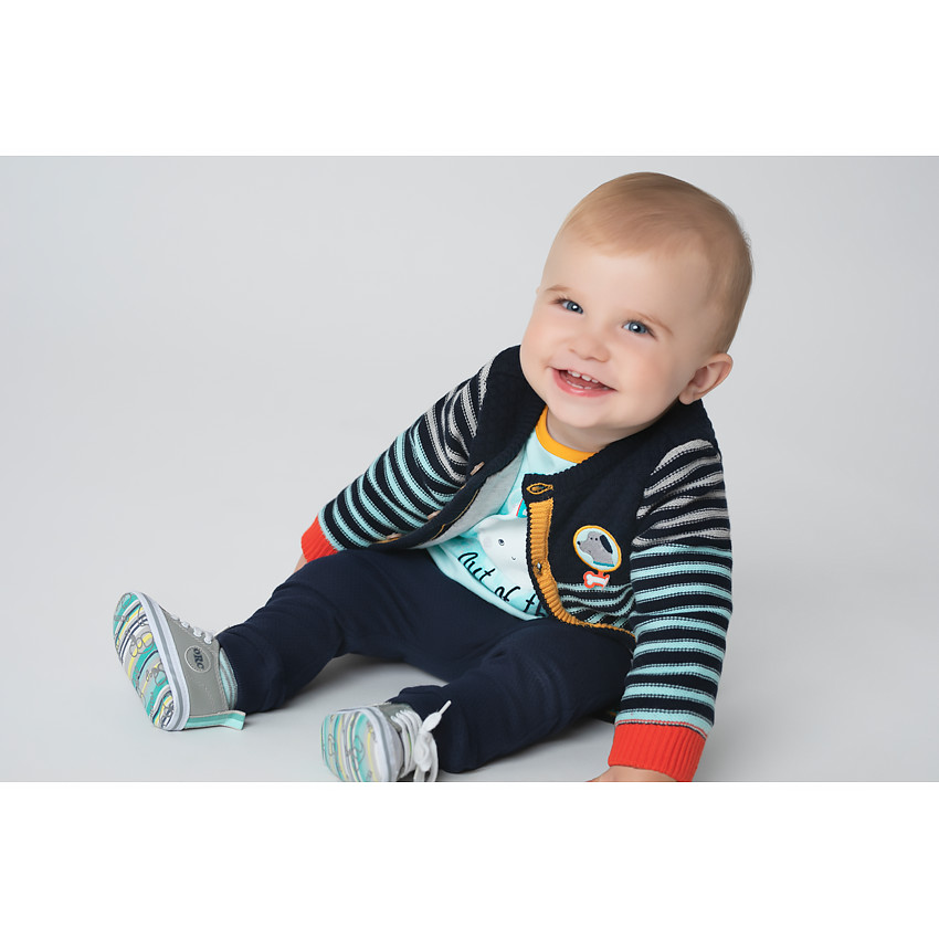 Φαντεζί παντελόνι φόρμας από φανέλα με ζέρσεϊ επένδυση 