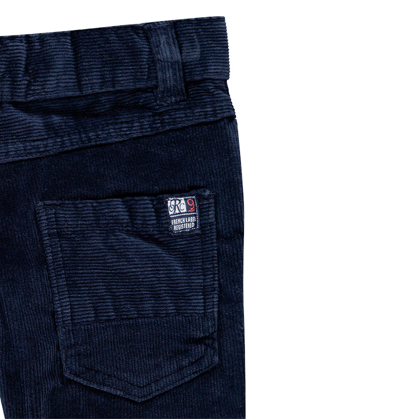 Μονόχρωμο παντελόνι από βελούδο κοτλέ 