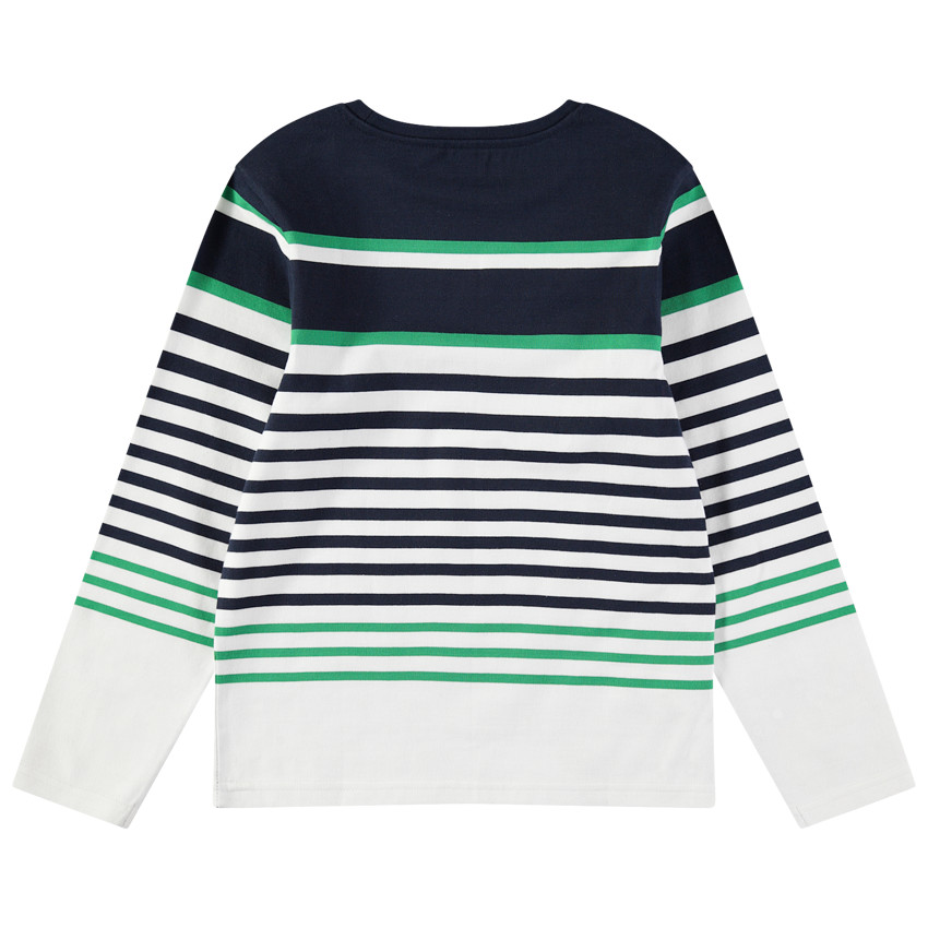 Παιδικά - Μαρινιέρα με πράσινες ρίγες και γράμματα από βελούδο 