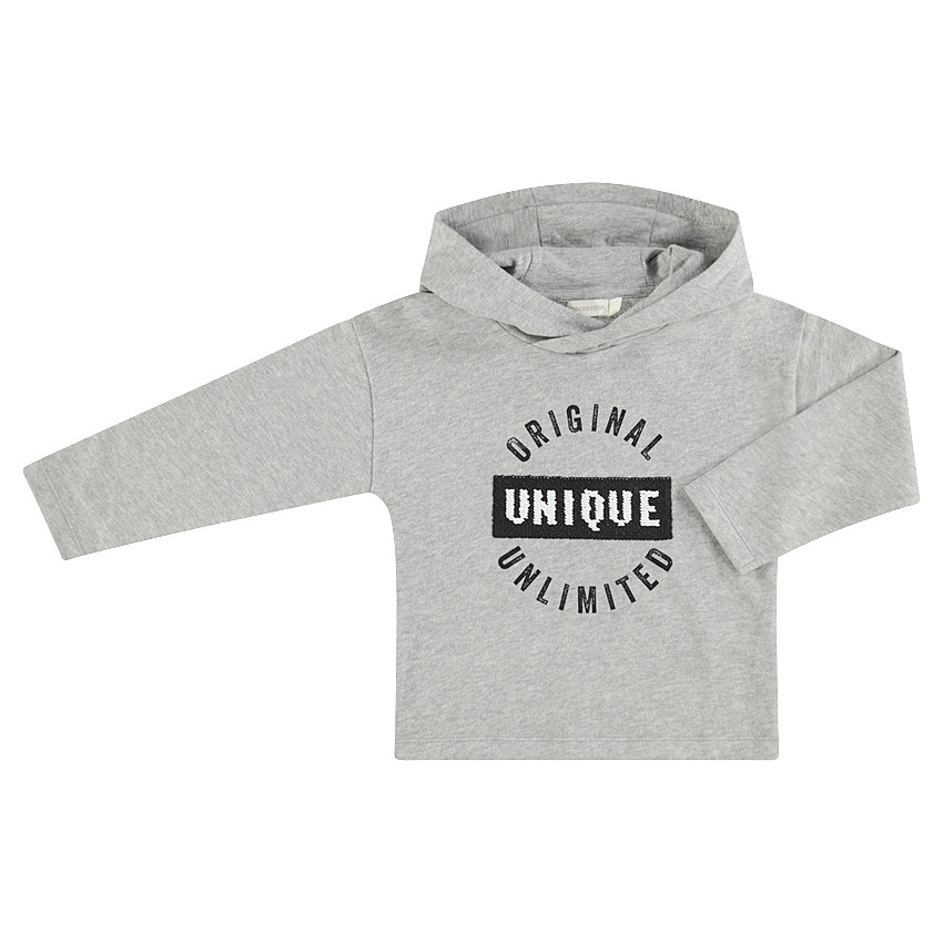 Μακρυμάνικη μπλούζα με κουκούλα με τυπωμένο κείμενο και μαγικές πούλιες  