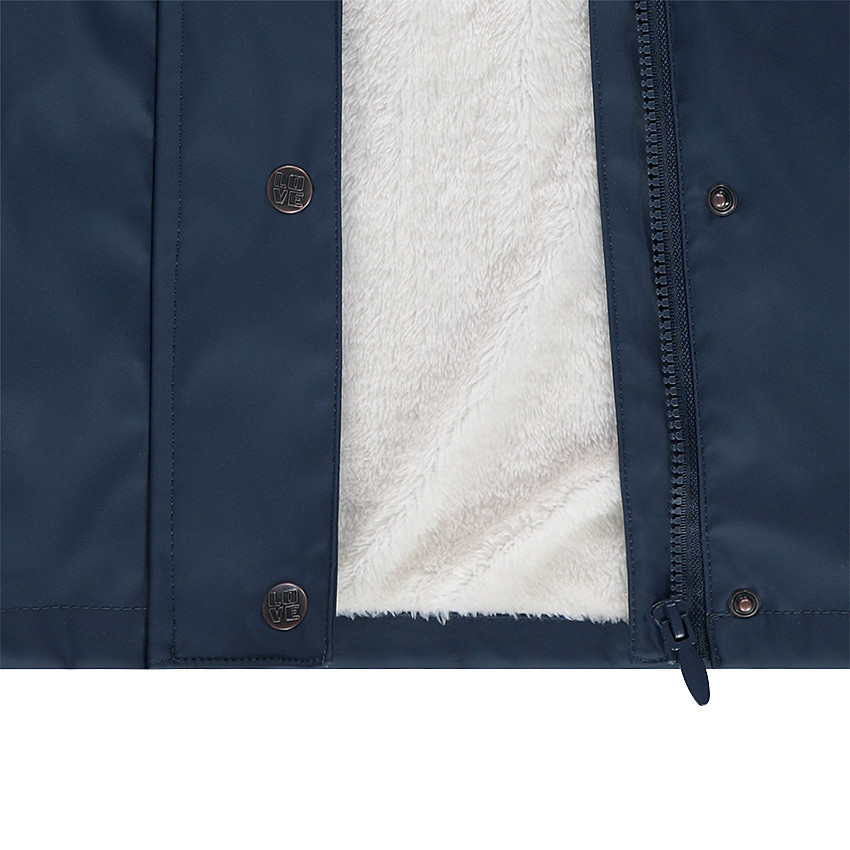 Παιδικά - Αδιάβροχο παρκά με κουκούλα και επένδυση από sherpa 